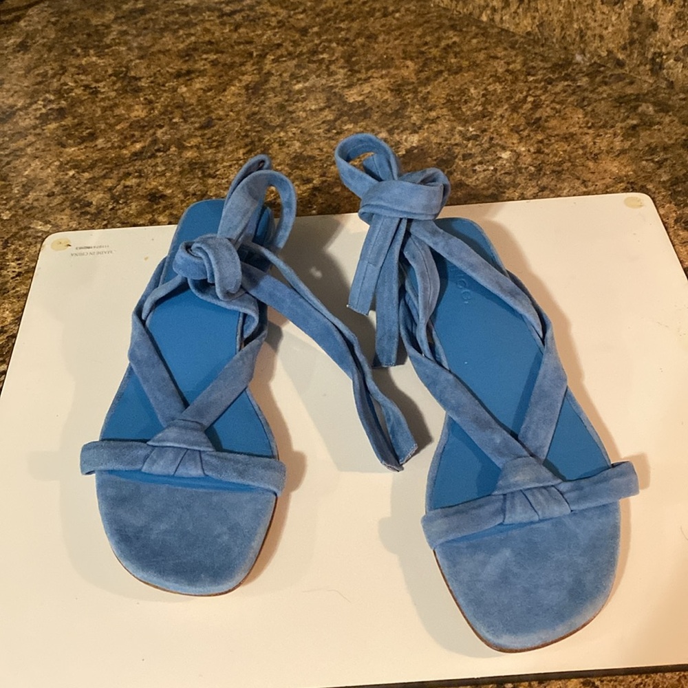 Vince Azure Ankle Wrap Sandals - Picture 3 of 10